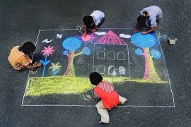 Фестиваль детских рисунков на асфальте «Город цветущей вишни» 