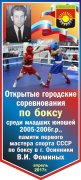 Городские соревнования по боксу памяти В.И.Фоминых