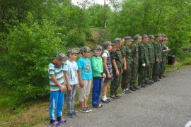 Открытие смены летнего оздоровительного лагеря палаточного типа «Юные патриоты России»