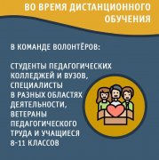  «Волонтеры образования» оказывают помощь родителям, педагогам и образовательным учреждениям по организации занятий в онлайн-режиме