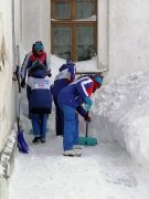Отряд "Лёд и Пламя" кузбасского "снежного десанта" приехал в Осинники