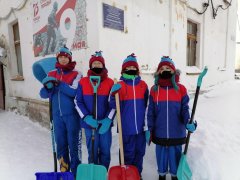 Снежный десант Кузбасса в поселке Тайжина