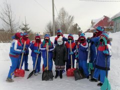 Снежный десант Кузбасса в поселке Тайжина