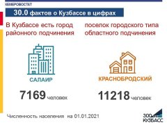 30.0 фактов о Кузбассе в цифрах