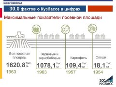 Статистические факты, посвященные 300-летию Кузбасса