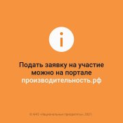 Навигатор возможностей национальных проектов. "Производительность труда"