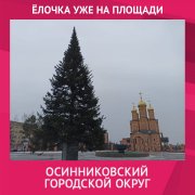 В Осинниках установили новогоднюю красавицу!