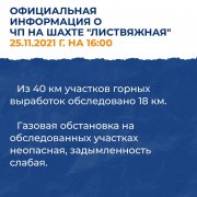 Официальная информация о ЧП на шахте "Листвяжная"