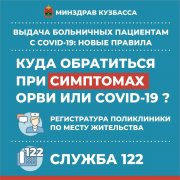 Изменён порядок выдачи больничных для пациентов с COVID-19&#9757;