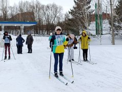 Осинниковцы приняли участие в массовом забеге "Лыжня России" &#127935;