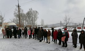  «Поезд здоровья» в поселке Тайжина