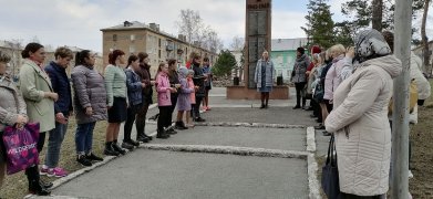 Сегодня в поселке Тайжина стартовала акция «Георгиевская ленточка»