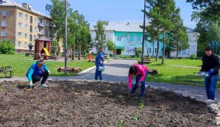 Сегодня в поселке Тайжина состоялся экологический субботник 